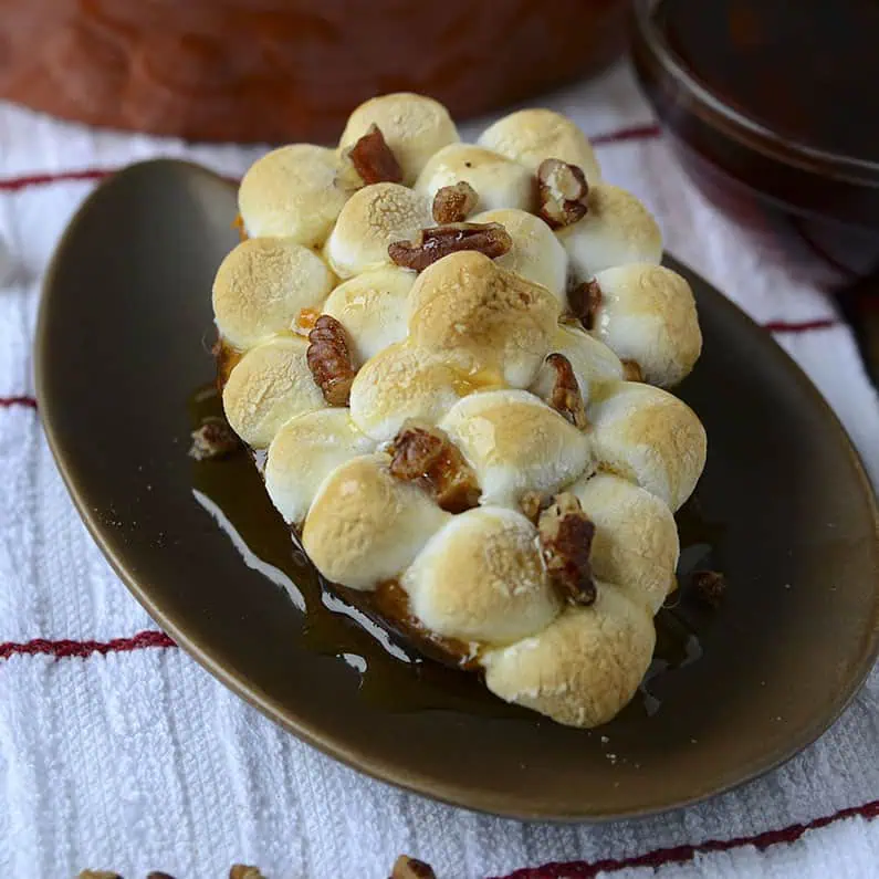 Maple Pecan Sweet Potato Boats