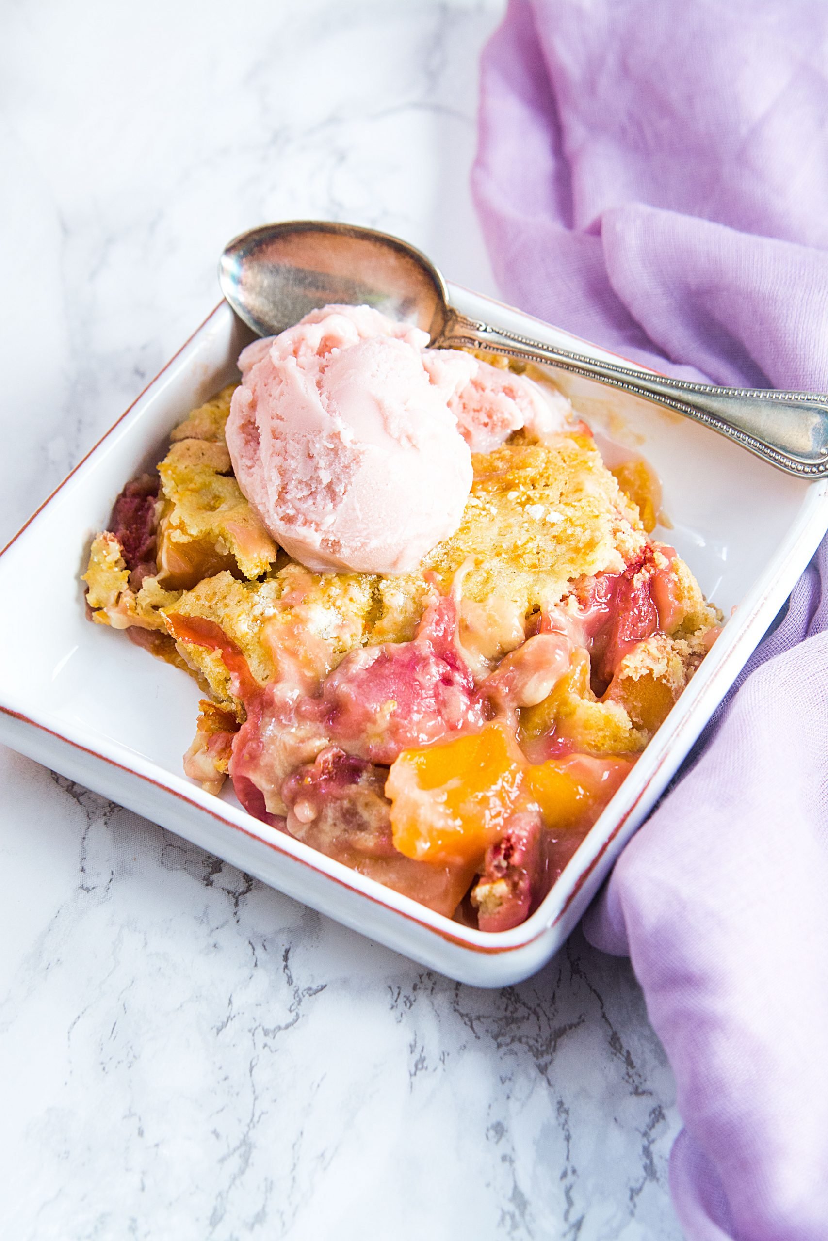 Easy Fruit Cobbler Dessert