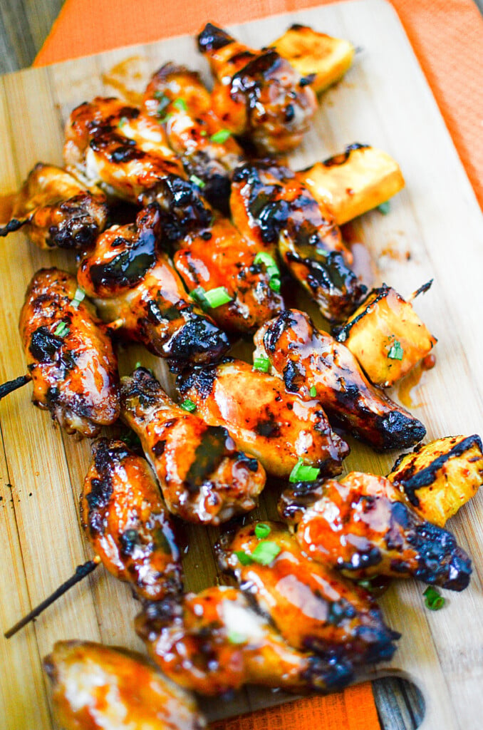 Here's a different take on traditional kabobs. Fabulous recipes for Sweet and Spicy Grilled Wings on Skewers. They'll have be the talk of any BBQ.