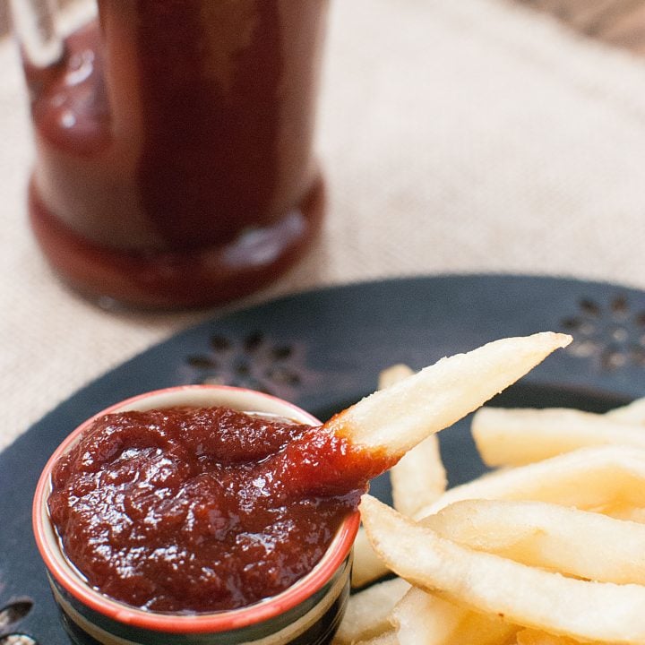 home made ketchup that is perfect for french fries