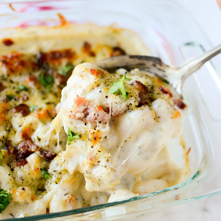 Cheesy Chicken Gnocchi Bake 