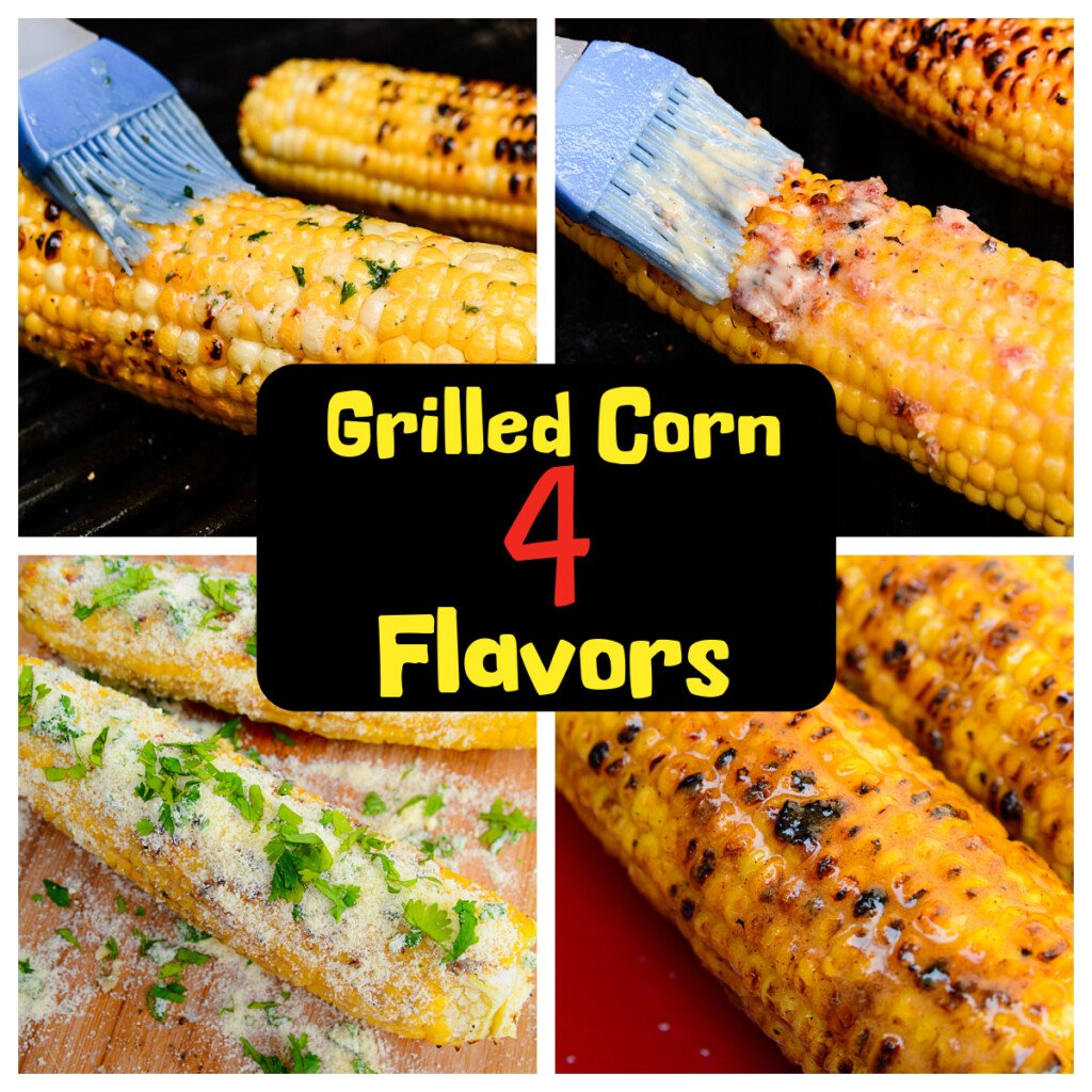 4 flavors of grilled corn.