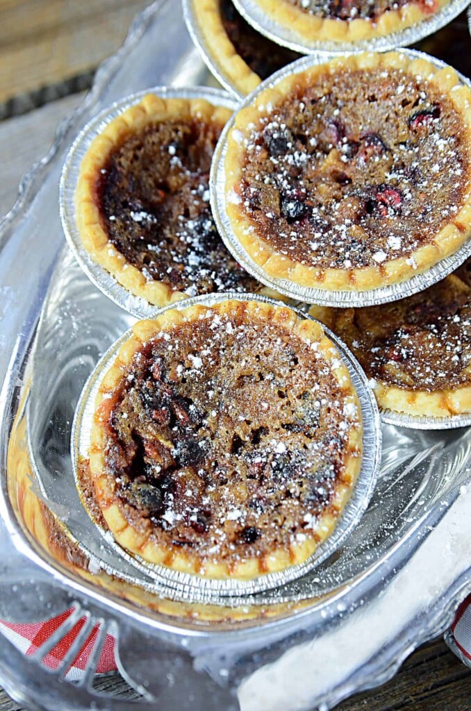 cranberry pear maple butter tarts. A truly magical creation that is sweet, buttery, a tiny bit tart and oh so yummy!