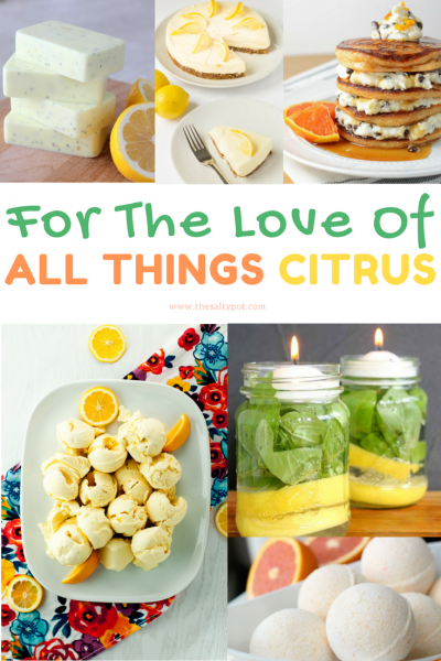 This all things citrus roundup includes everything for in your body, on your body and around your body! Yummy recipes made with lemons, limes and grapefruits! Perfect citrus DIY's!!