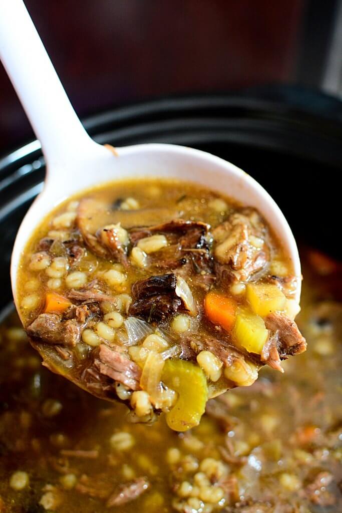 Slow Cooker Beef Barley Stew The Salty Pot Slow Cooker Beef Barley Stew The Salty Pot