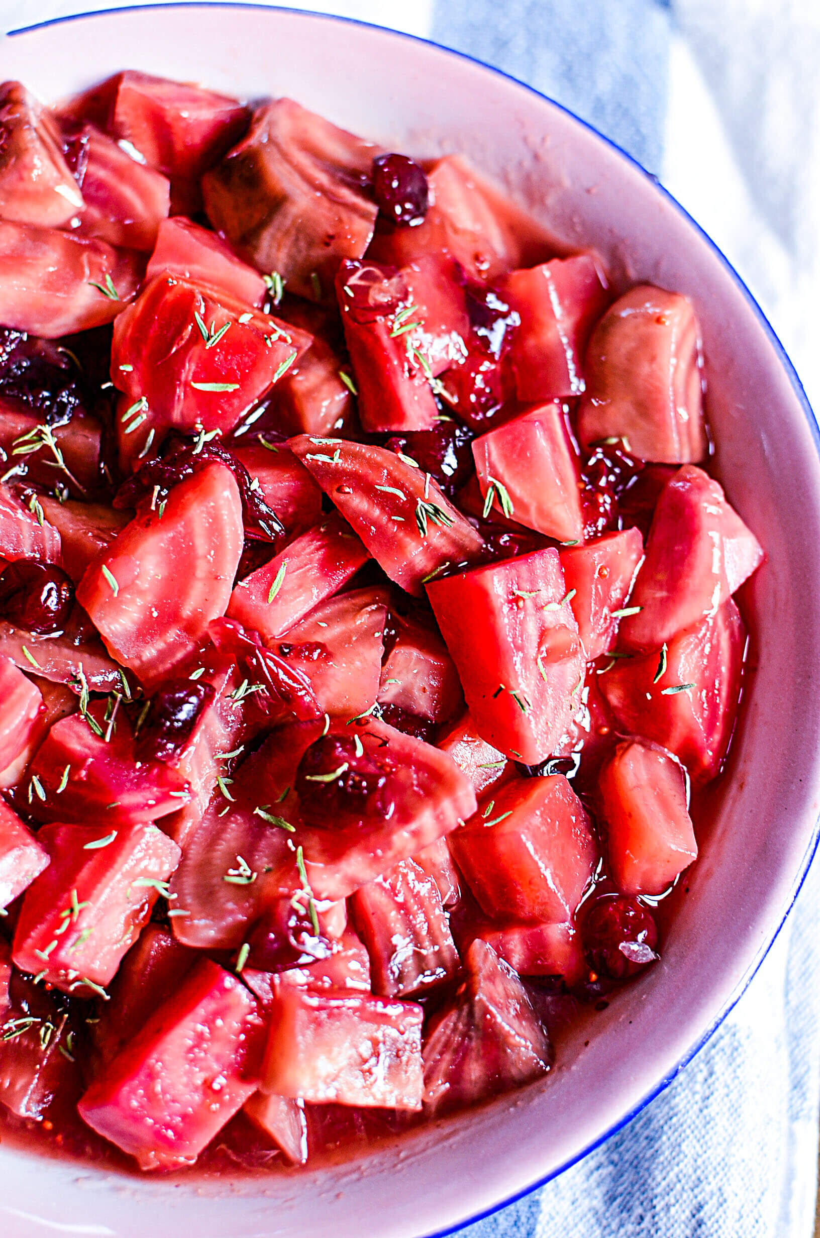 Crock Pot Cranberry and Candy Cane Beets The Salty Pot