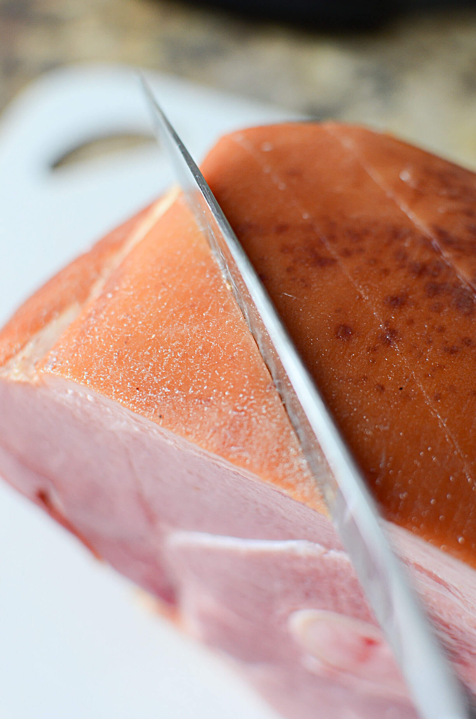 Ninja Foodi Roasted Ham with Peach Glaze The Salty Pot