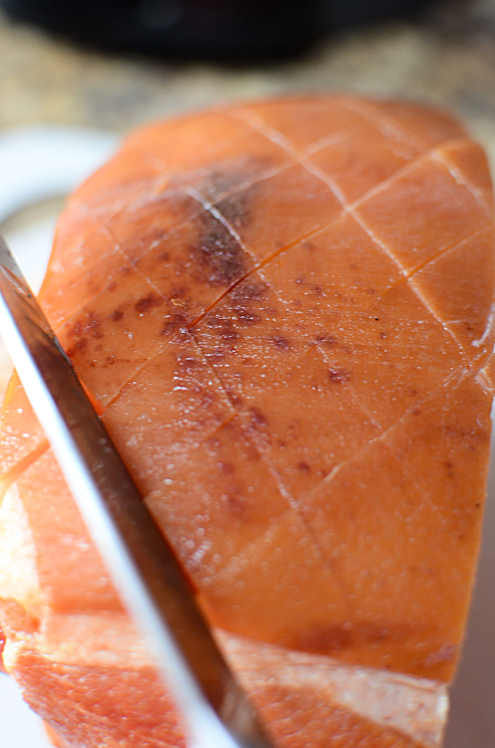 Ninja Foodi Roasted Ham with Peach Glaze The Salty Pot