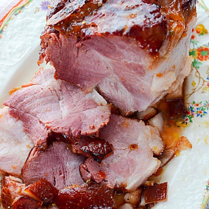 NINJA FOODI: Roasted Ham with Peach Glaze