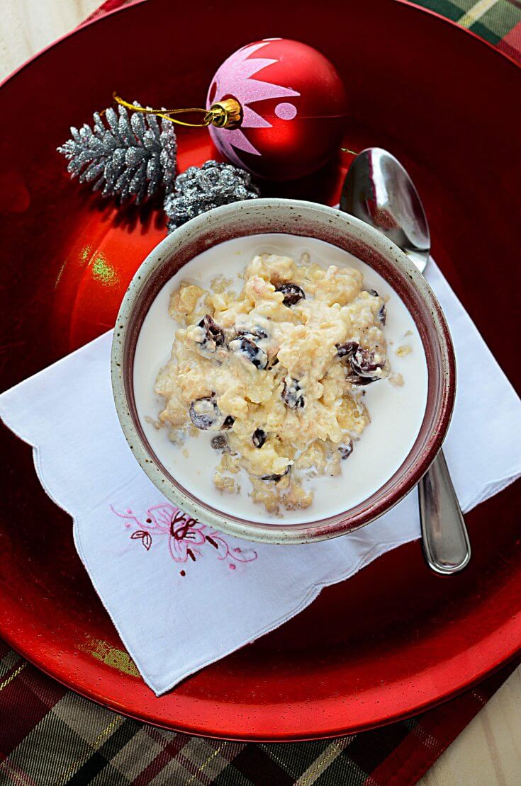 Instant Pot Eggnog and Cranberry Rice Pudding | The Salty Pot