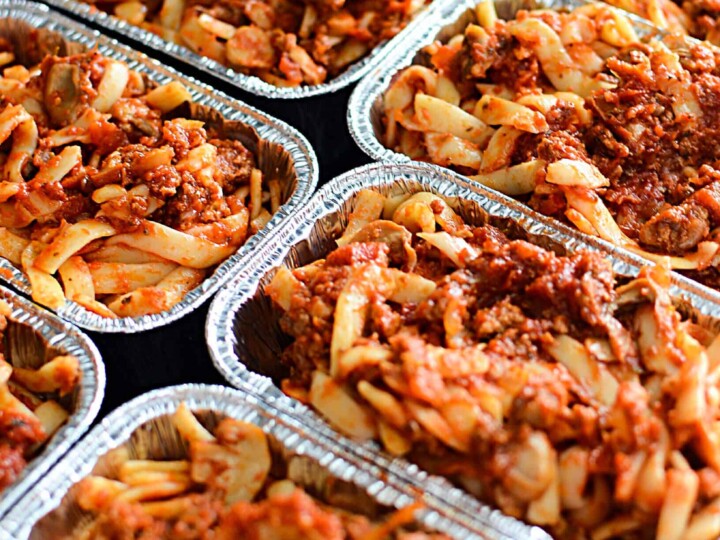 MAKE AHEAD MEALS: INDIVIDUAL BAKED SPAGHETTI