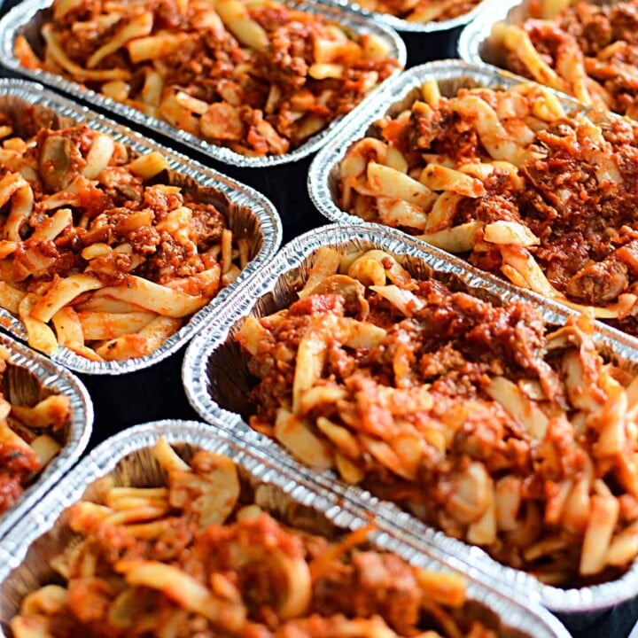 MAKE AHEAD MEALS: INDIVIDUAL BAKED SPAGHETTI