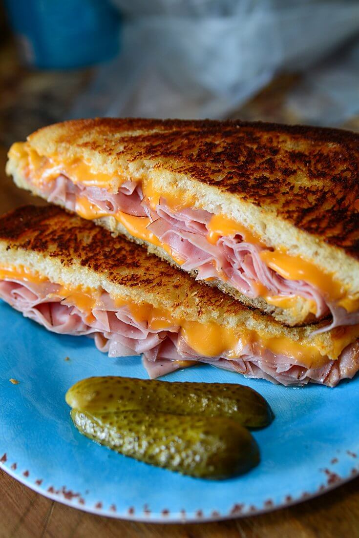 Delicious Grilled Ham And Cheese Sandwich The Salty Pot