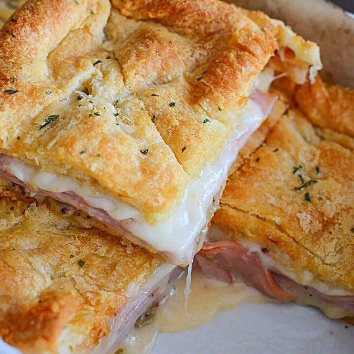 EASY HOT HAM AND CHEESE SANDWICHES