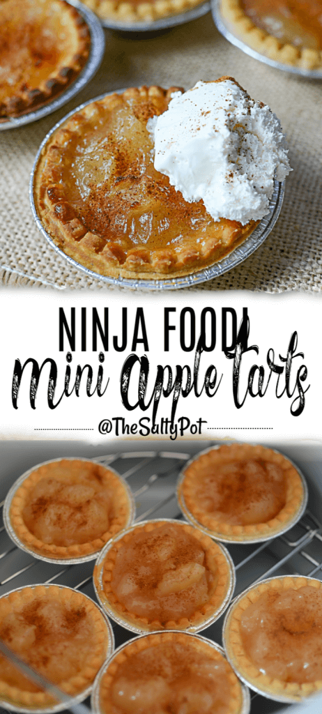 These Ninja Foodi mini apple tarts are a lot different from mini tarts out there! It's like your own personal apple pie! The perfect dessert!