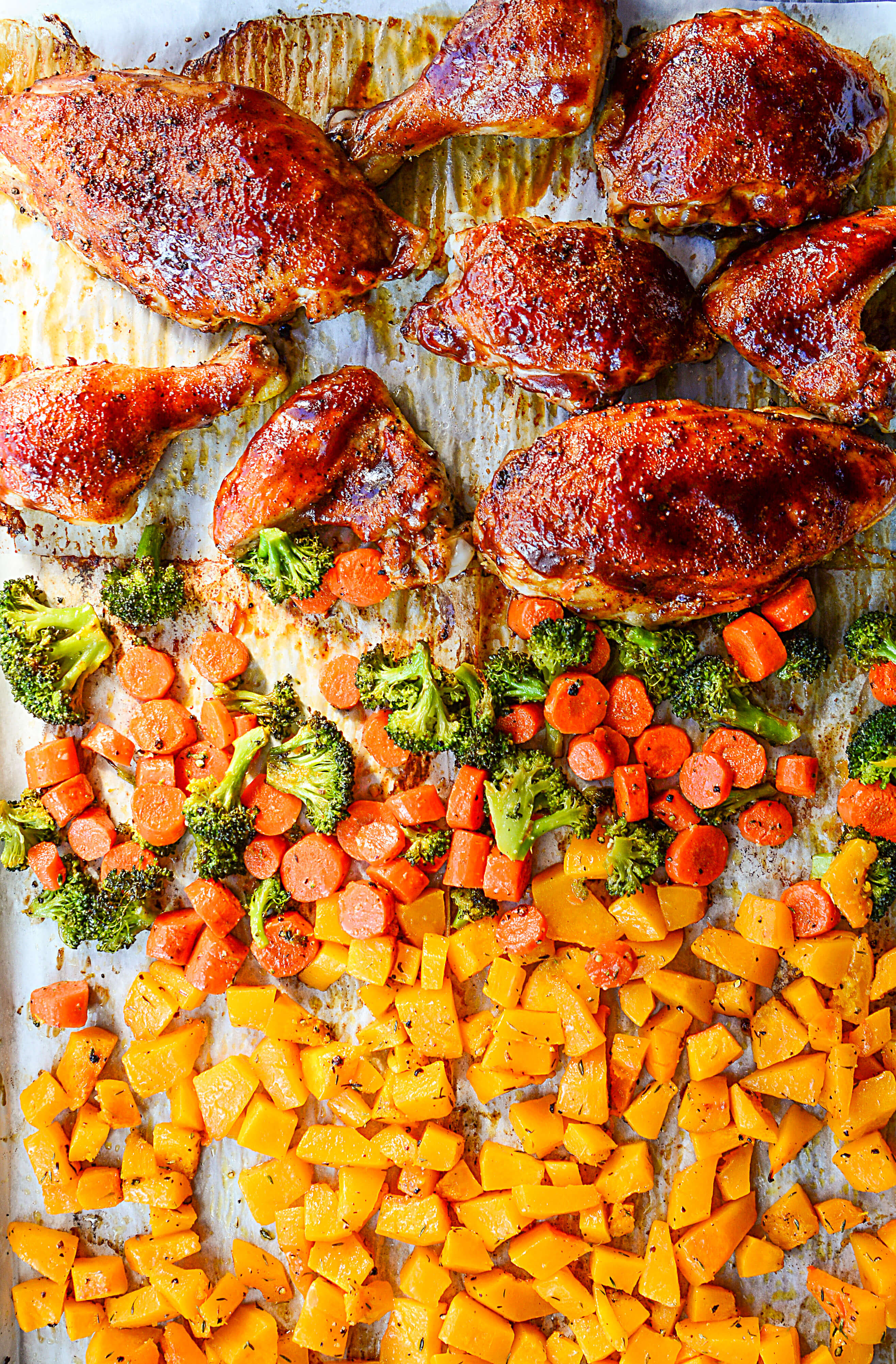 BBQ Sheet Pan Chicken with Veggies