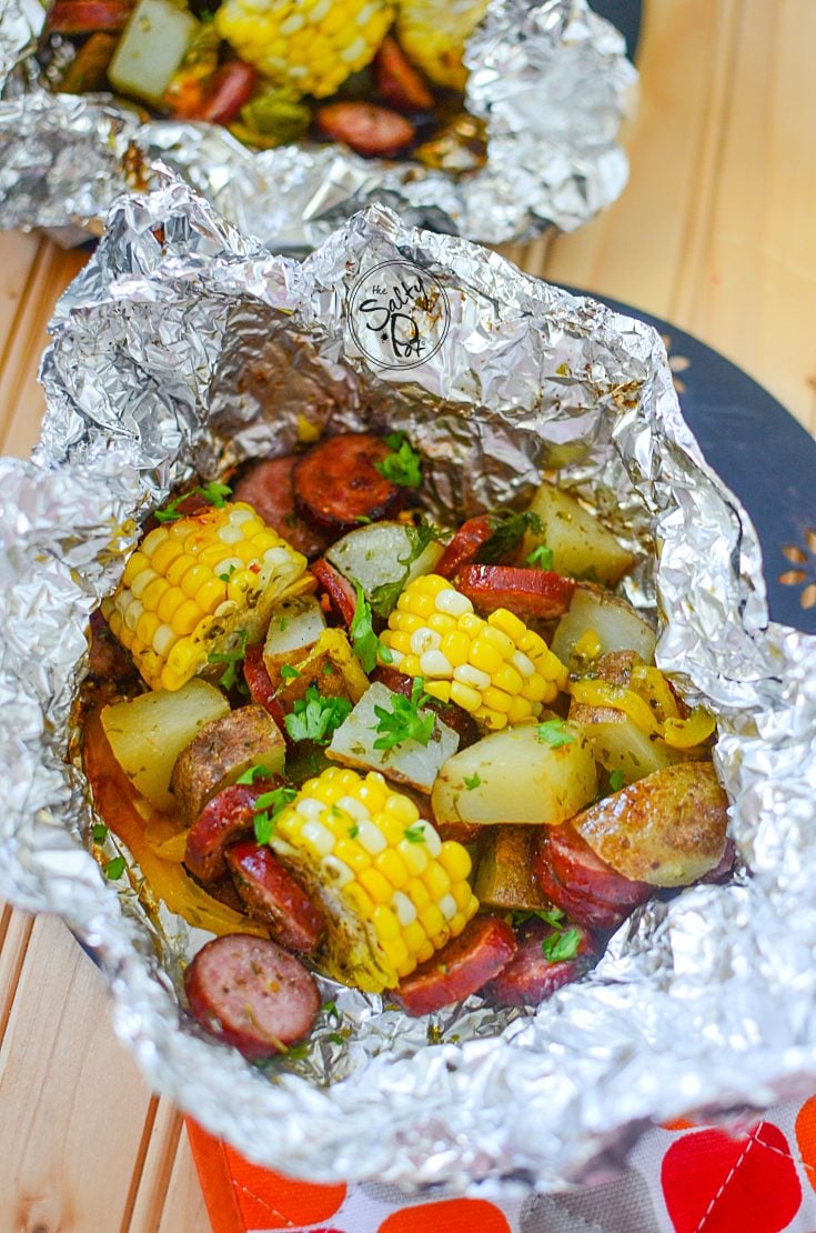 Delicious Sausage Foil Packets With Corn The Salty Pot