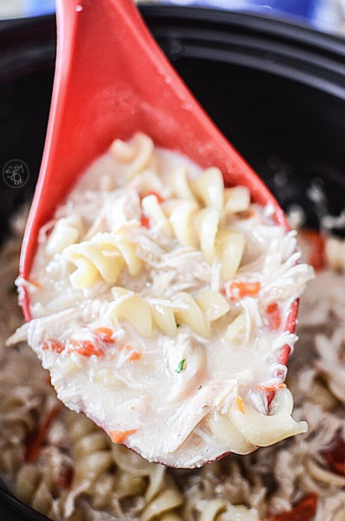 This savory chicken alfredo soup is an absolute comfort food, it's filling and delicious. It's super easy to make in your Crock Pot! 