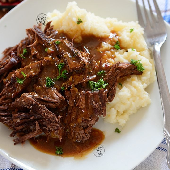 Slow Cooker Three Envelope Pot Roast - Plain Chicken