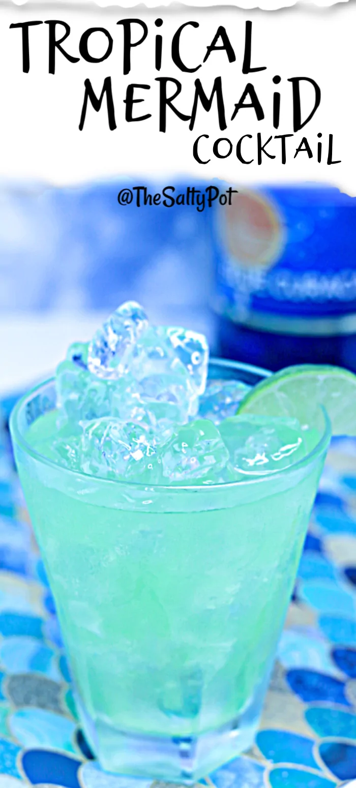 Blue Drinks: The Mermaid Cocktail, blue mixed drinks