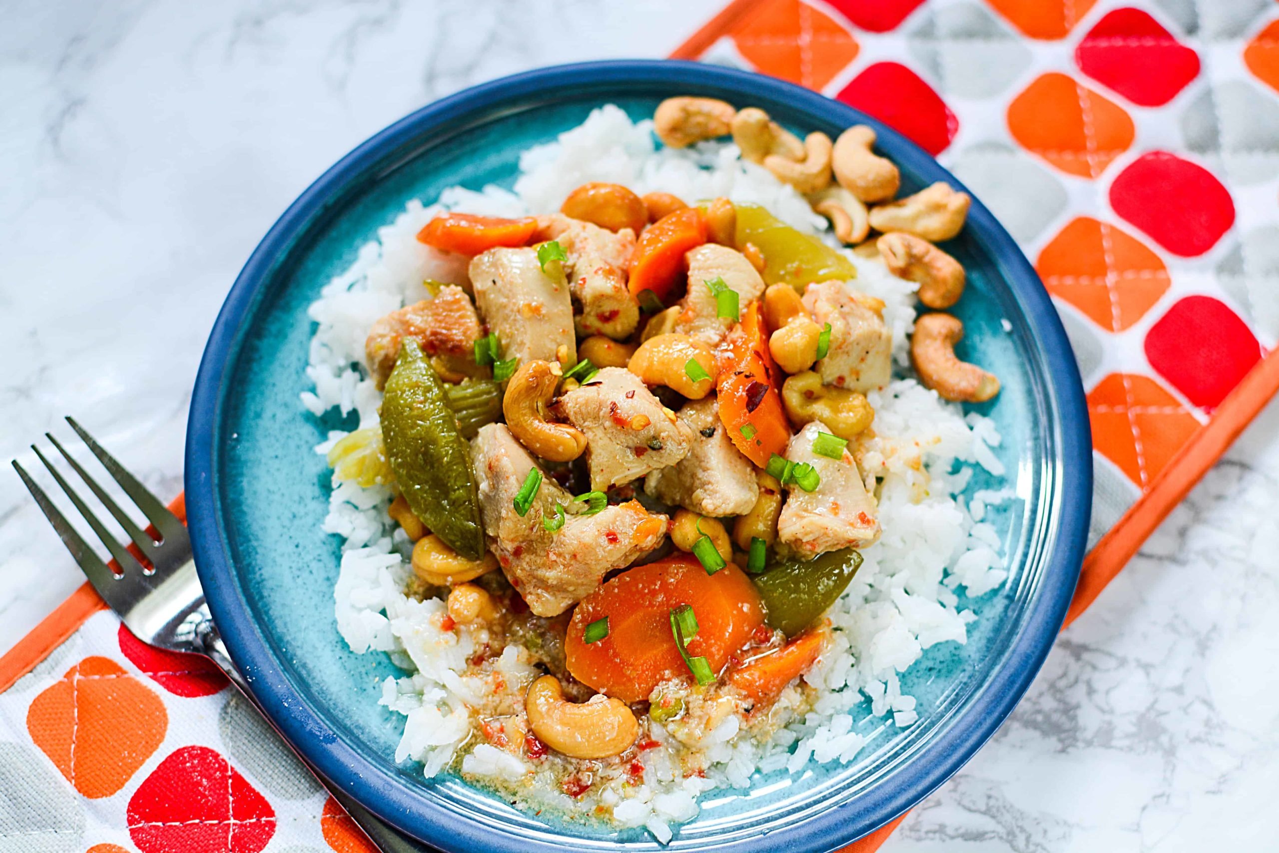 Instant Pot Sweet Chili Chicken with Cashews {Freezer Meal!}