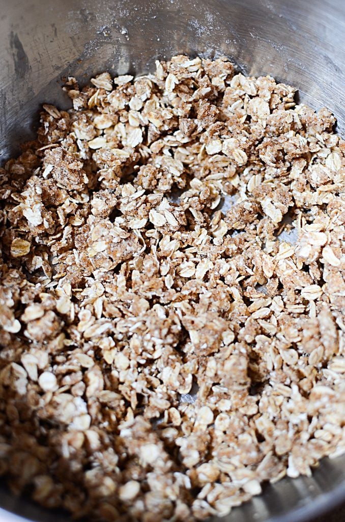 crisp ingredients in bowl