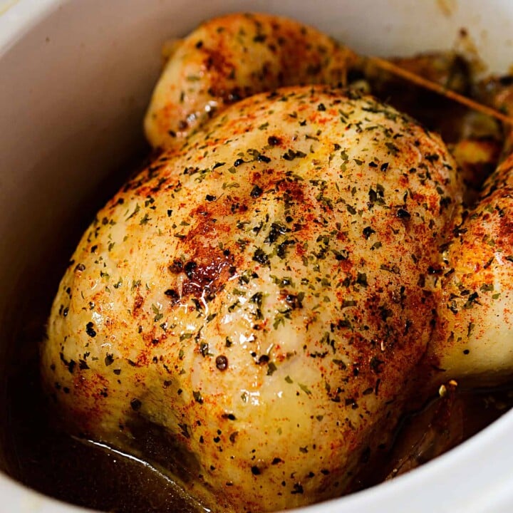 Crock Pot Whole Chicken (Easy & Juicy!) - Wholesome Yum