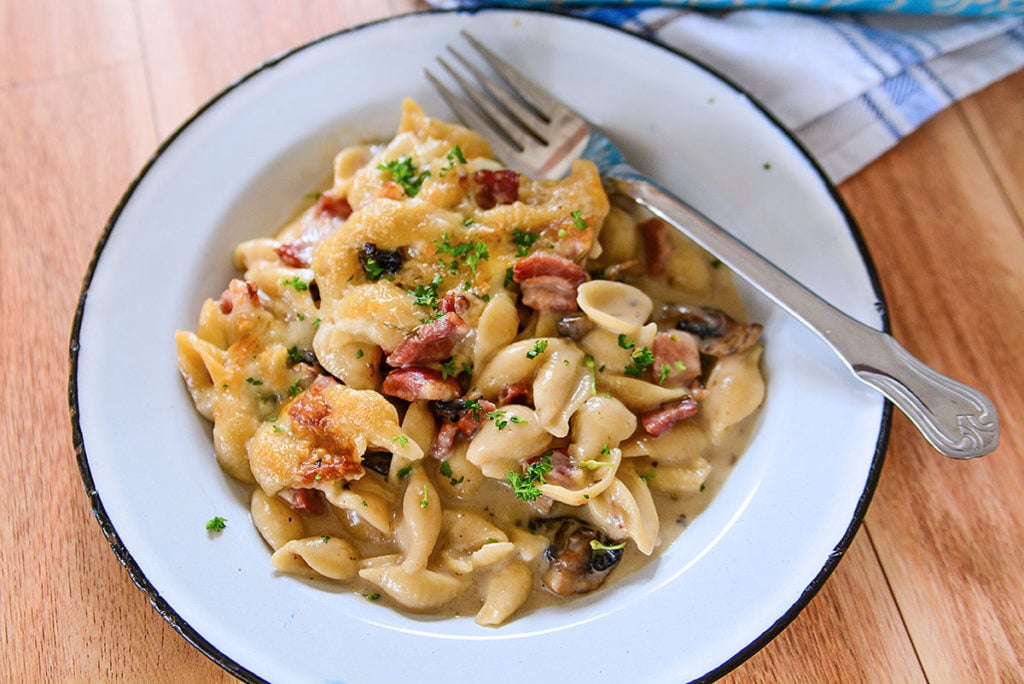 Instant Pot Mushroom Bacon Casserole