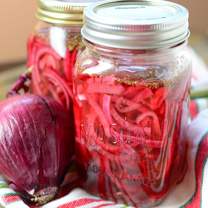 PICKLED PINK ONIONS