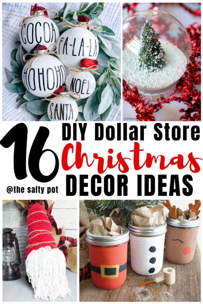 16 Dollar Diy Christmas Decor Ideas The Salty Pot - Dollar Tree Bedroom Decor Ideas