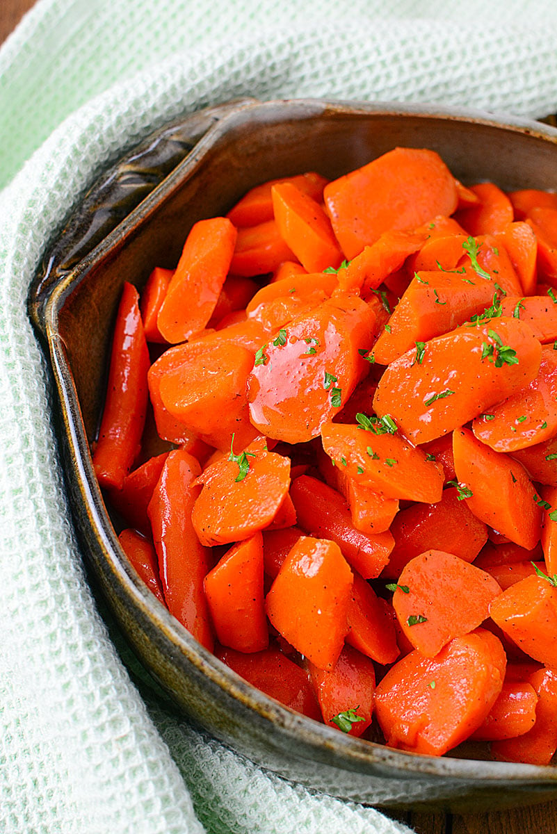 Instant Pot cinnamon maple carrots.