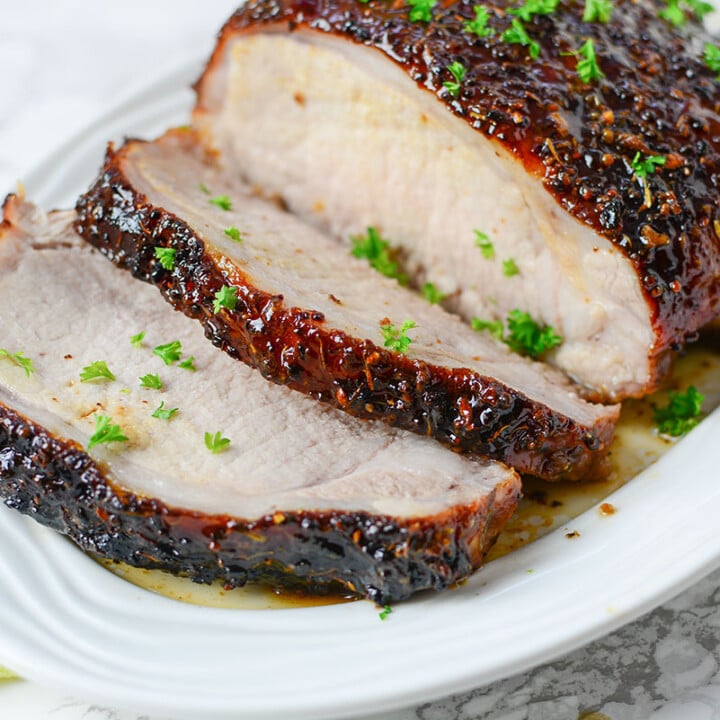 Honey Mustard Glaze for Pork | The Salty Pot