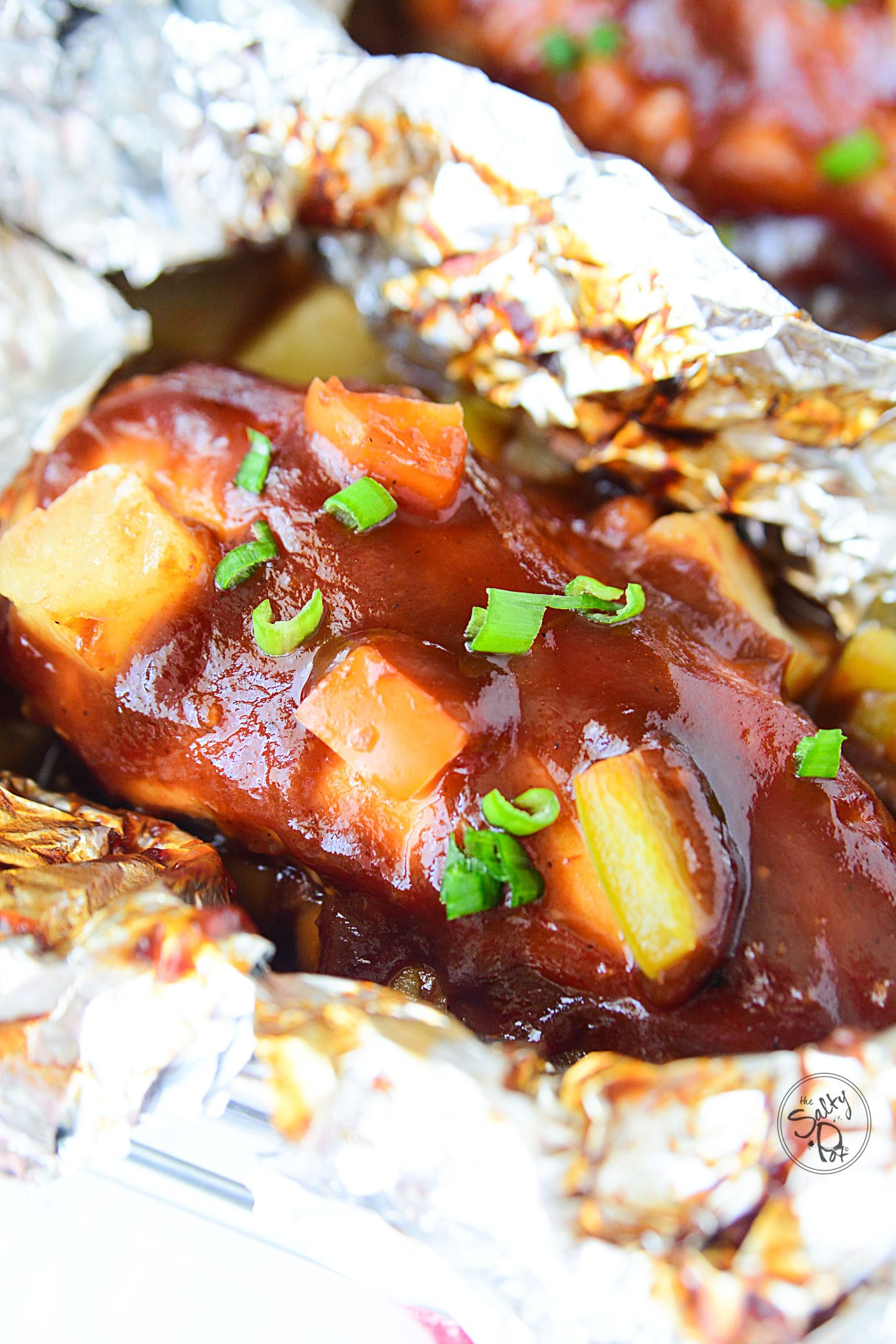 Zesty Pineapple Chicken Foil Packets The Salty Pot