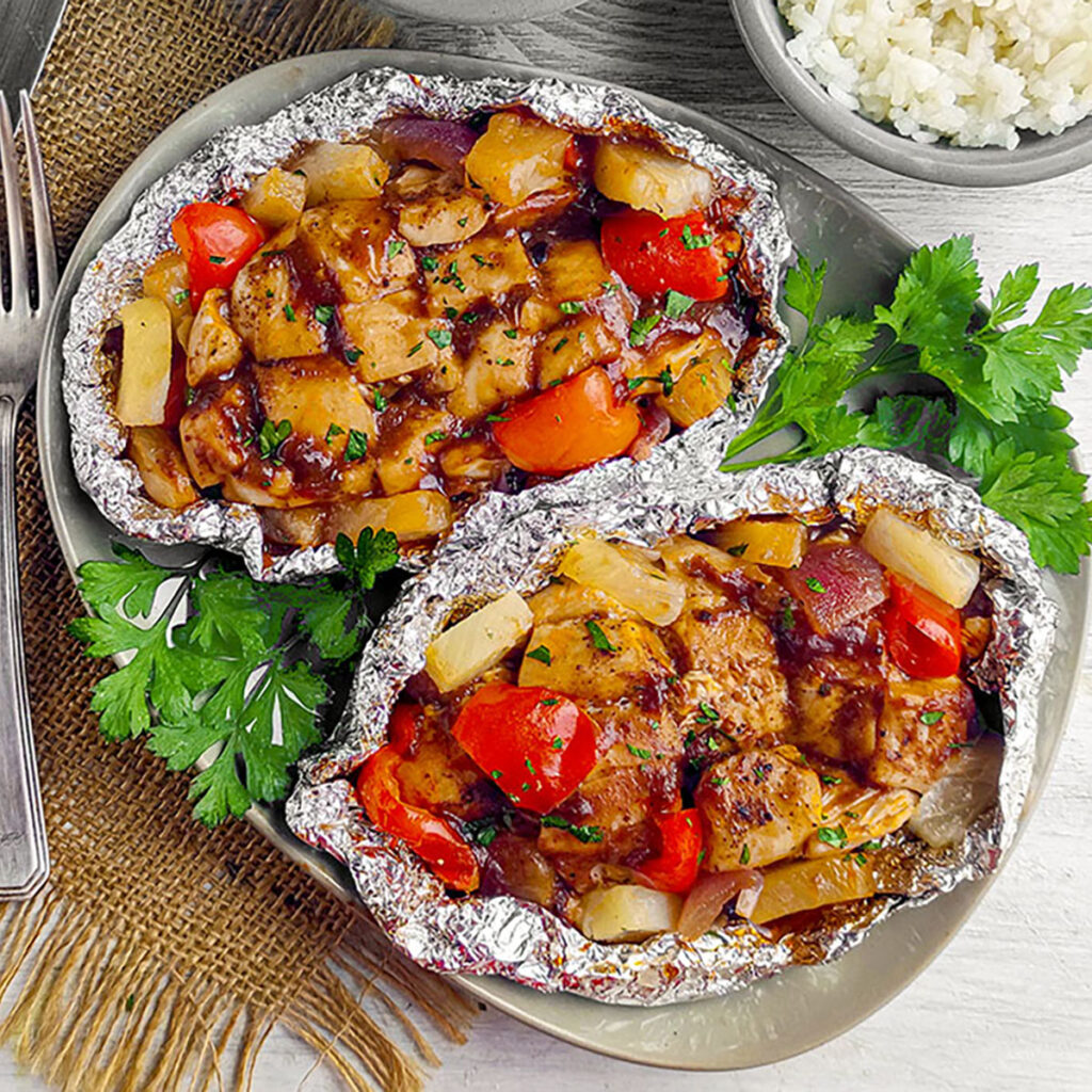 Pineapple chicken foil pack square image