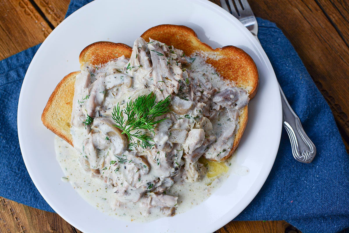 Healthy Slow Cooker Creamy Chicken Casserole Recipe • The Healthy Toast