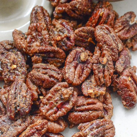 Buttery, Crunchy, Easy Sweet and Spicy Pecans
