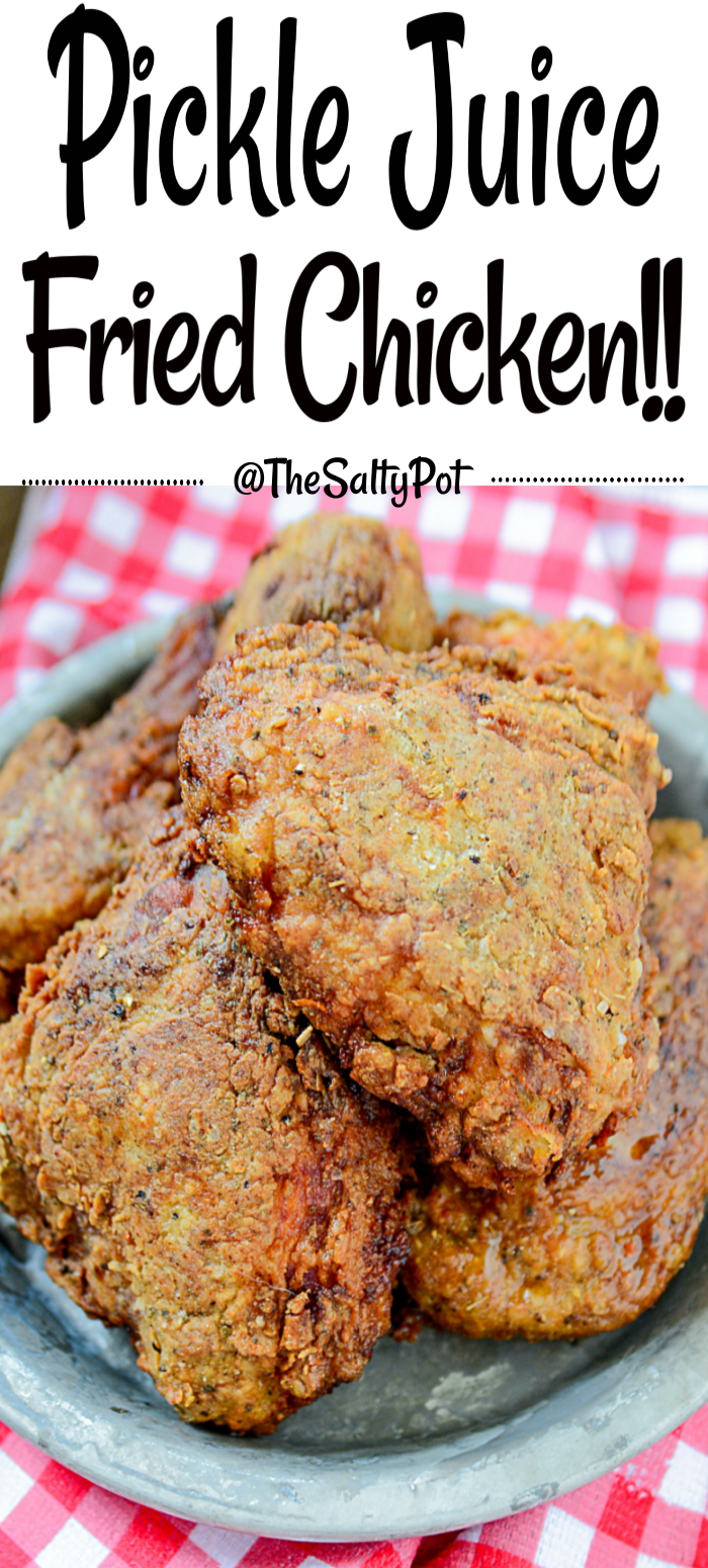 Crispy Pickle Brined Fried Chicken Recipe | The Salty Pot
