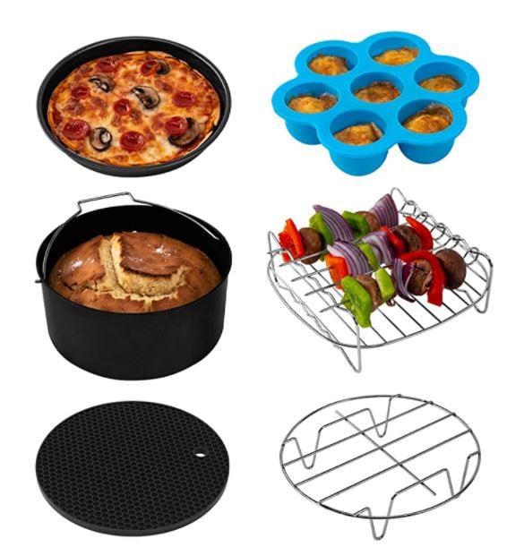 The accessory bundle that you can purchase for the air fryer.
