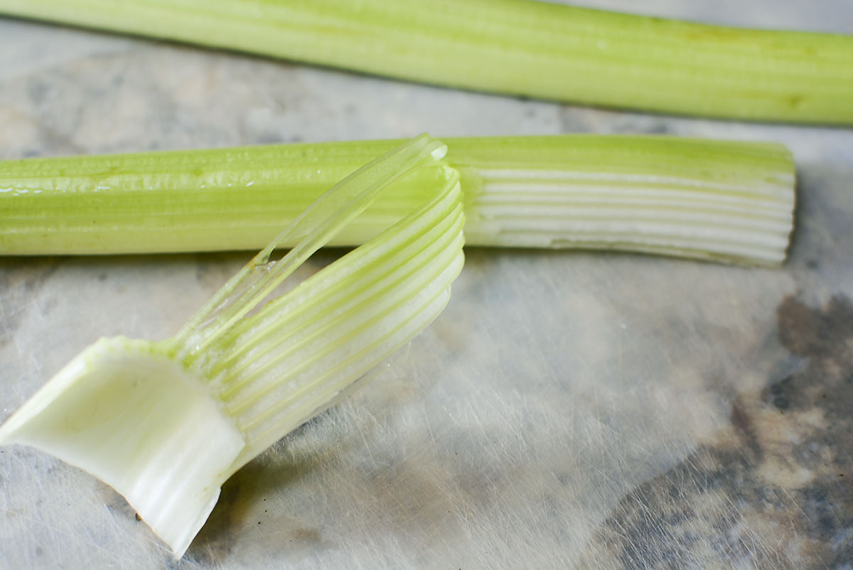 How To Chop Celery The Salty Pot