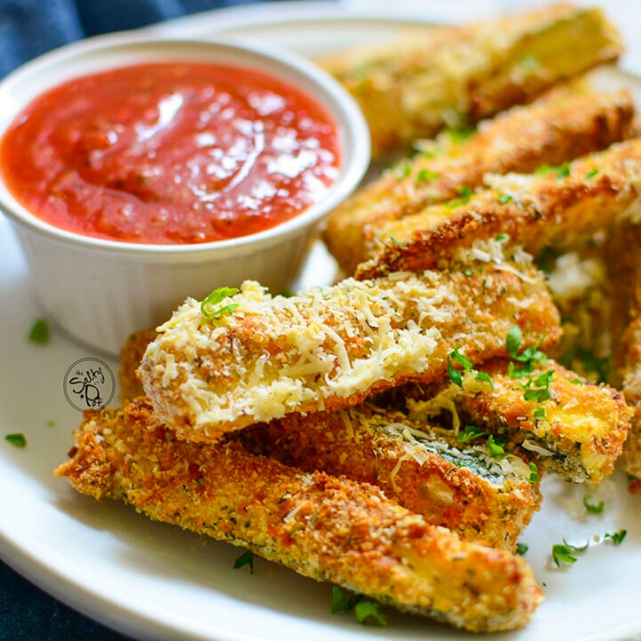 Air Fryer Zucchini Sticks | The Salty Pot