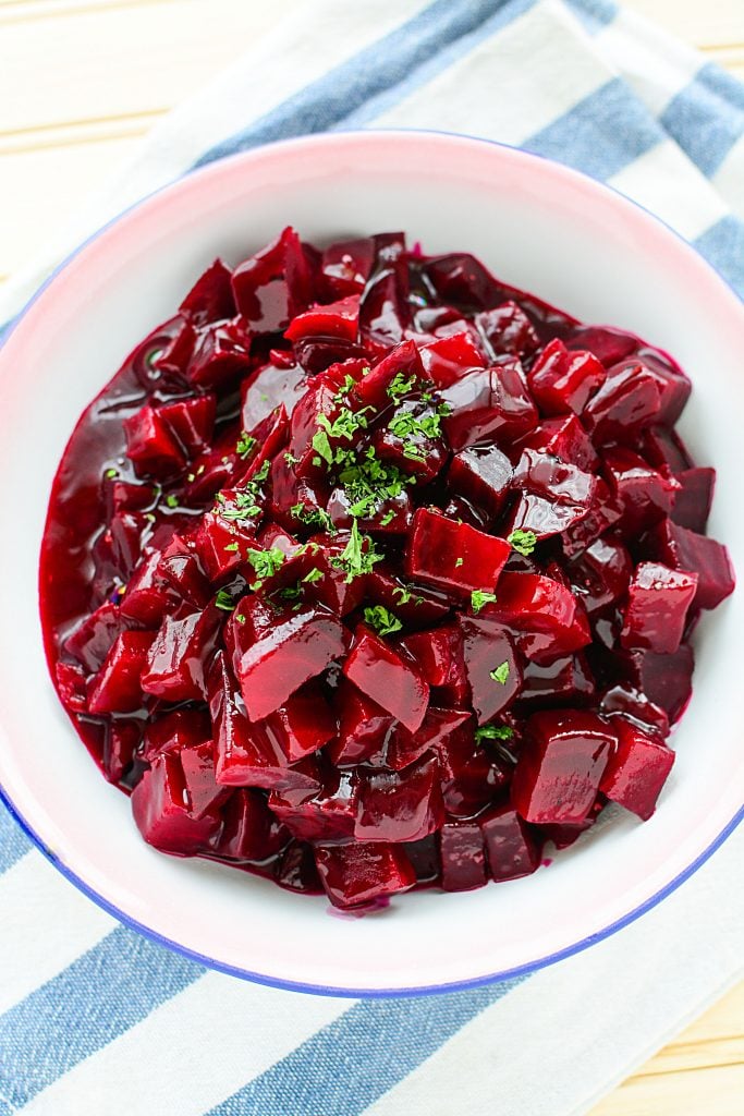 A photo of my Harvard Beets Recipe.