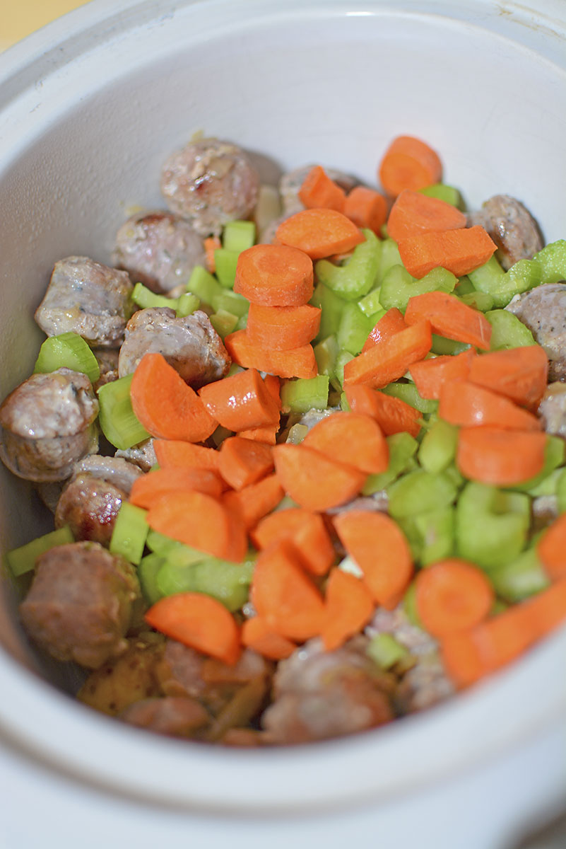 Slow Cooker Sausage Curry The Salty Pot