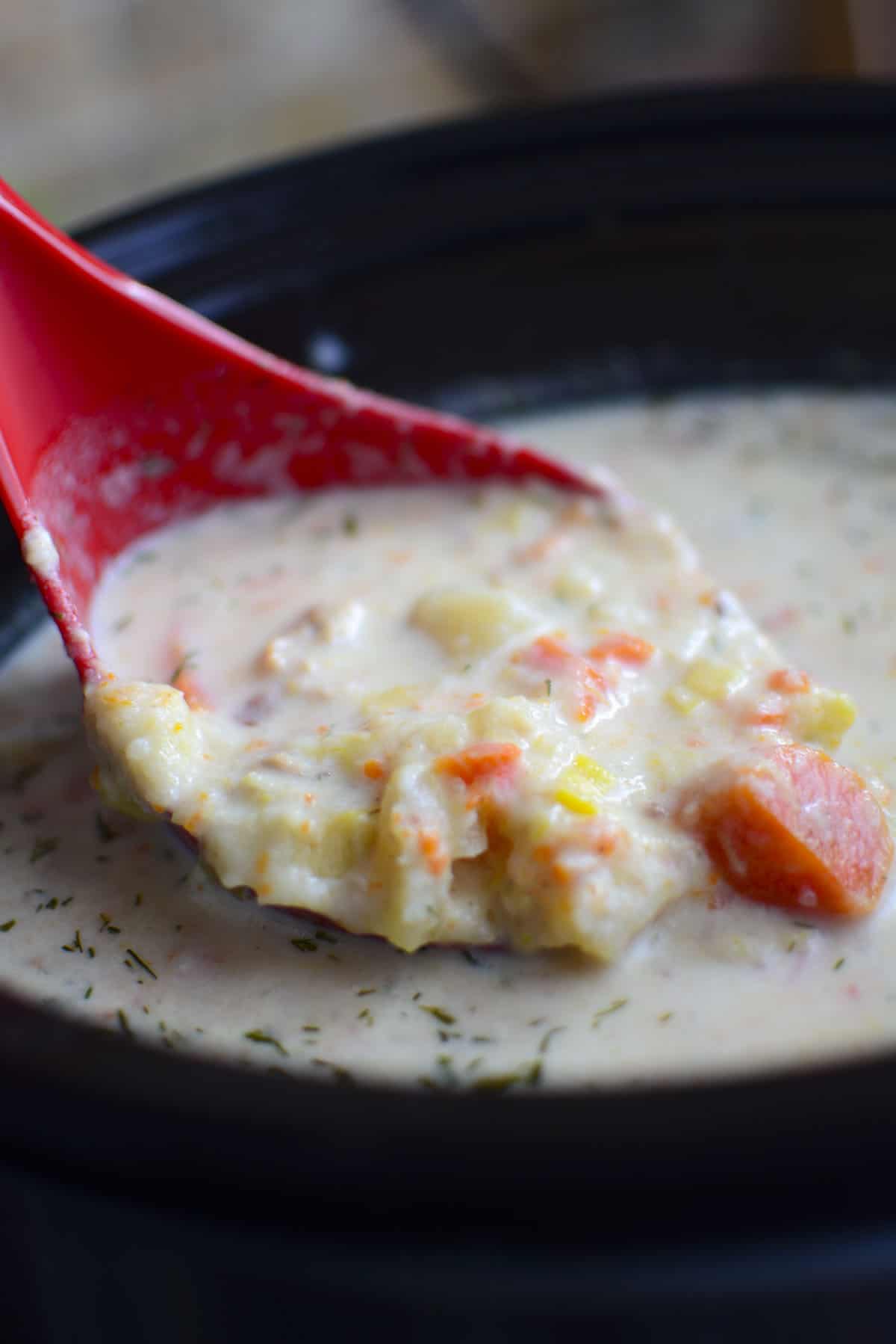 Slow Cooker Potato Leek Soup The Salty Pot