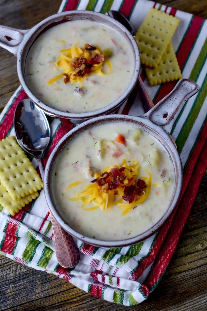 Slow Cooker Potato Leek Soup The Salty Pot