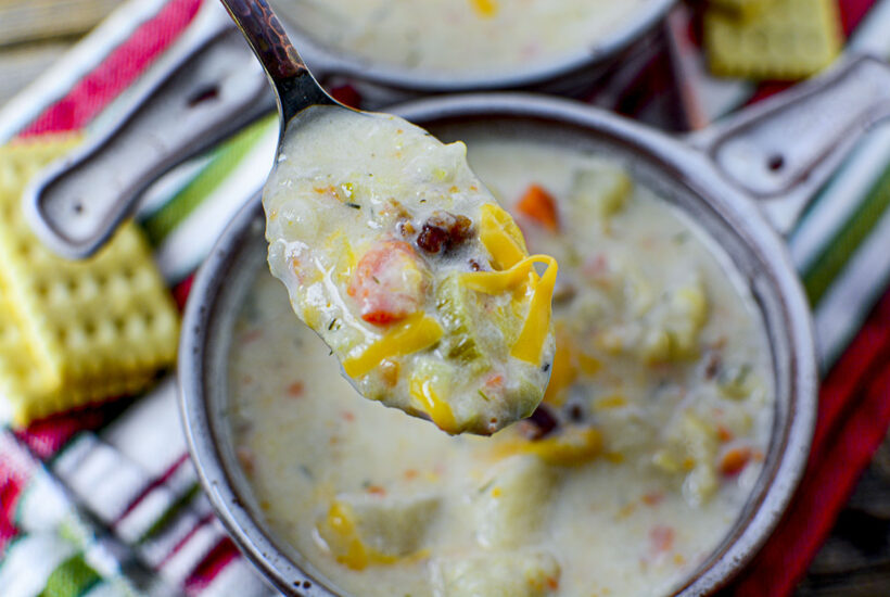 Slow Cooker Potato Leek Soup The Salty Pot