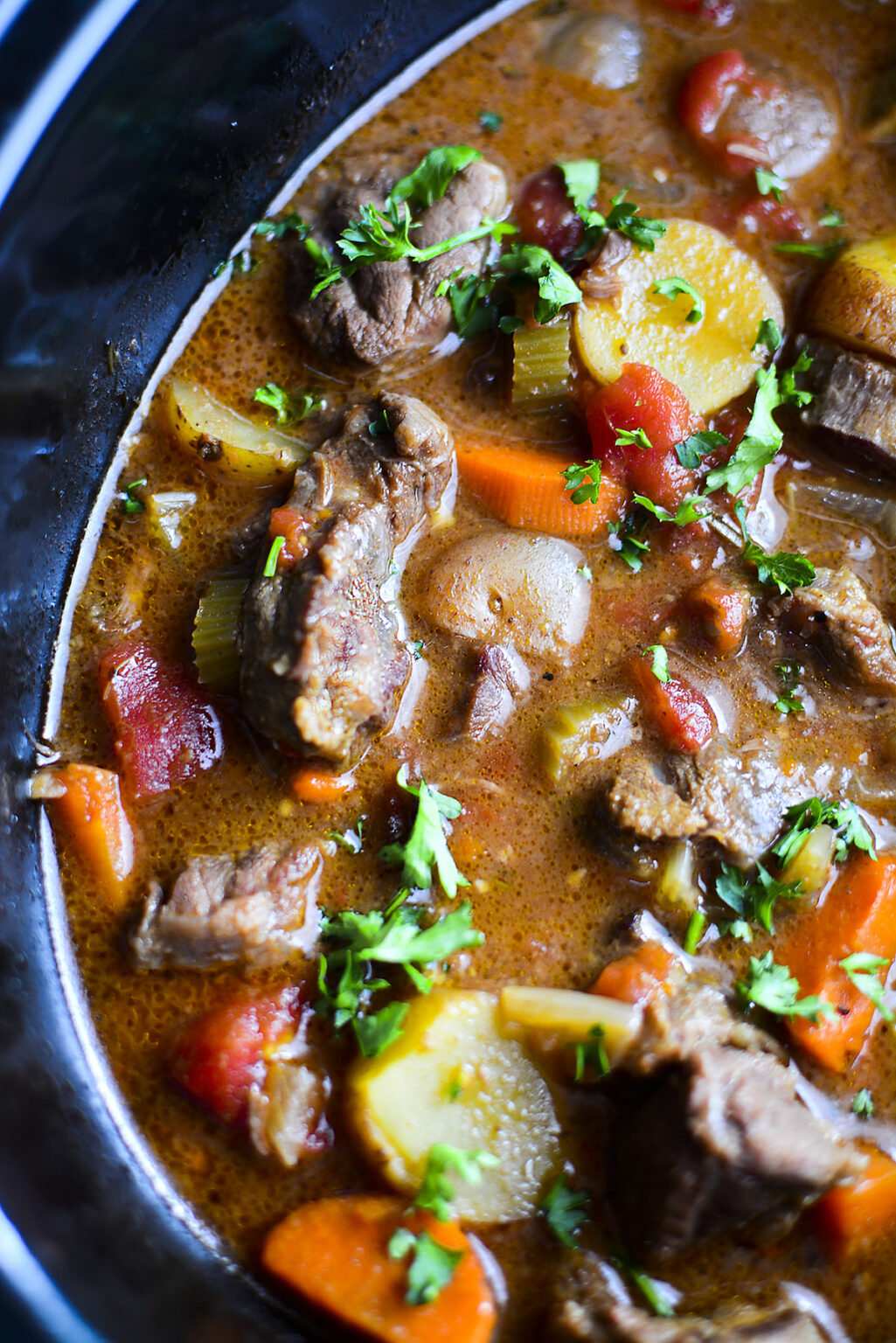 Slow Cooker Beef Shank Stew The Salty Pot