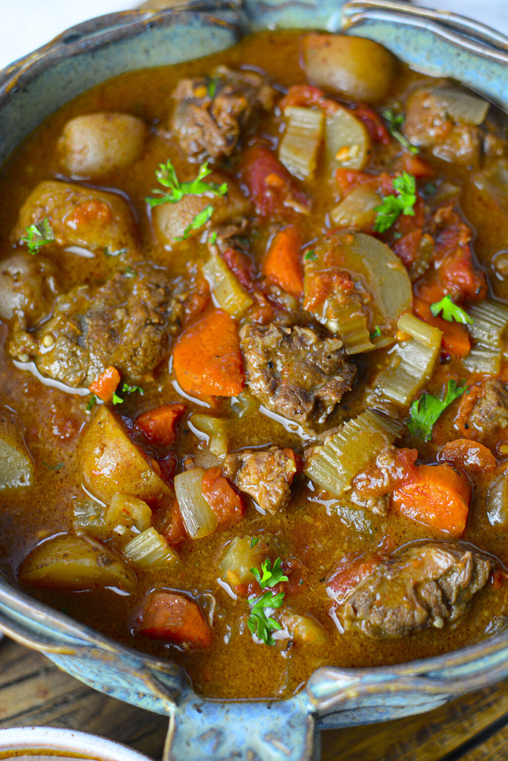 Slow Cooker Beef Shank Stew The Salty Pot