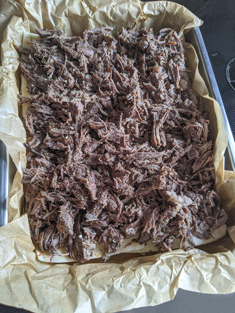 Cheesy Roast Beef Sliders with Au Jus The Salty Pot