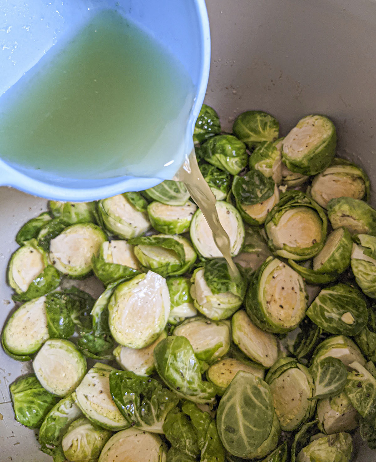 Ninja Foodi Brussel Sprouts (Air Fryer) The Salty Pot