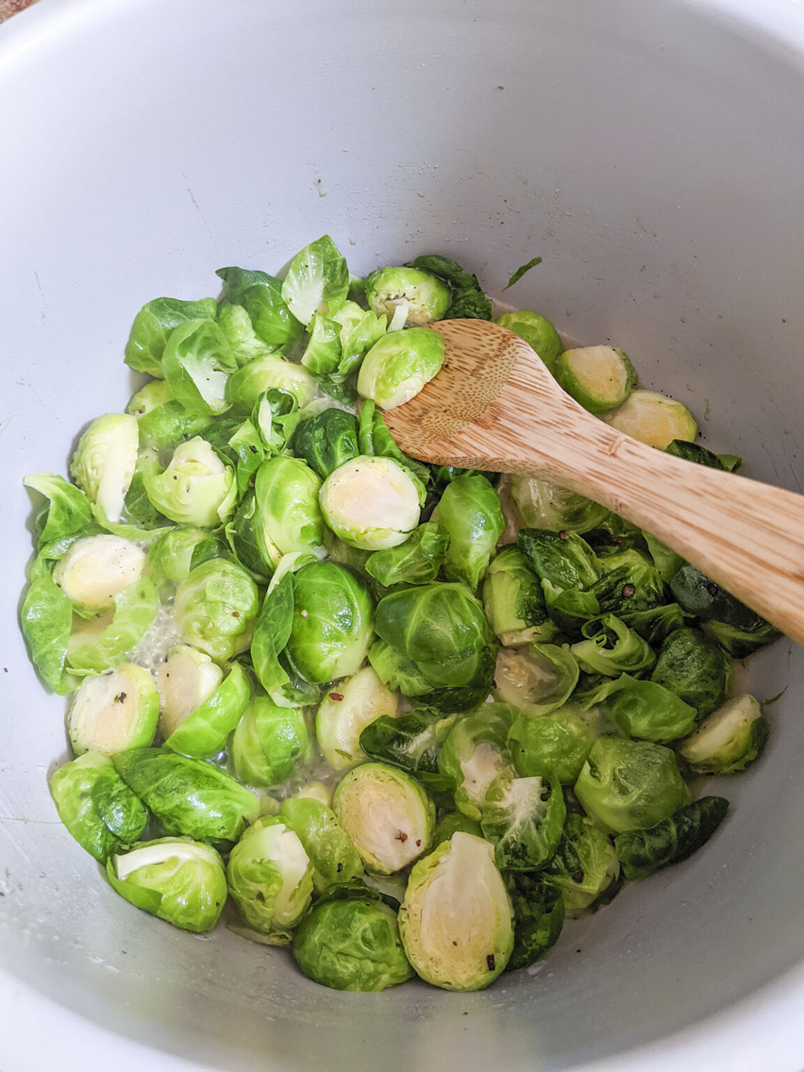 Ninja Foodi Brussel Sprouts (Air Fryer) The Salty Pot